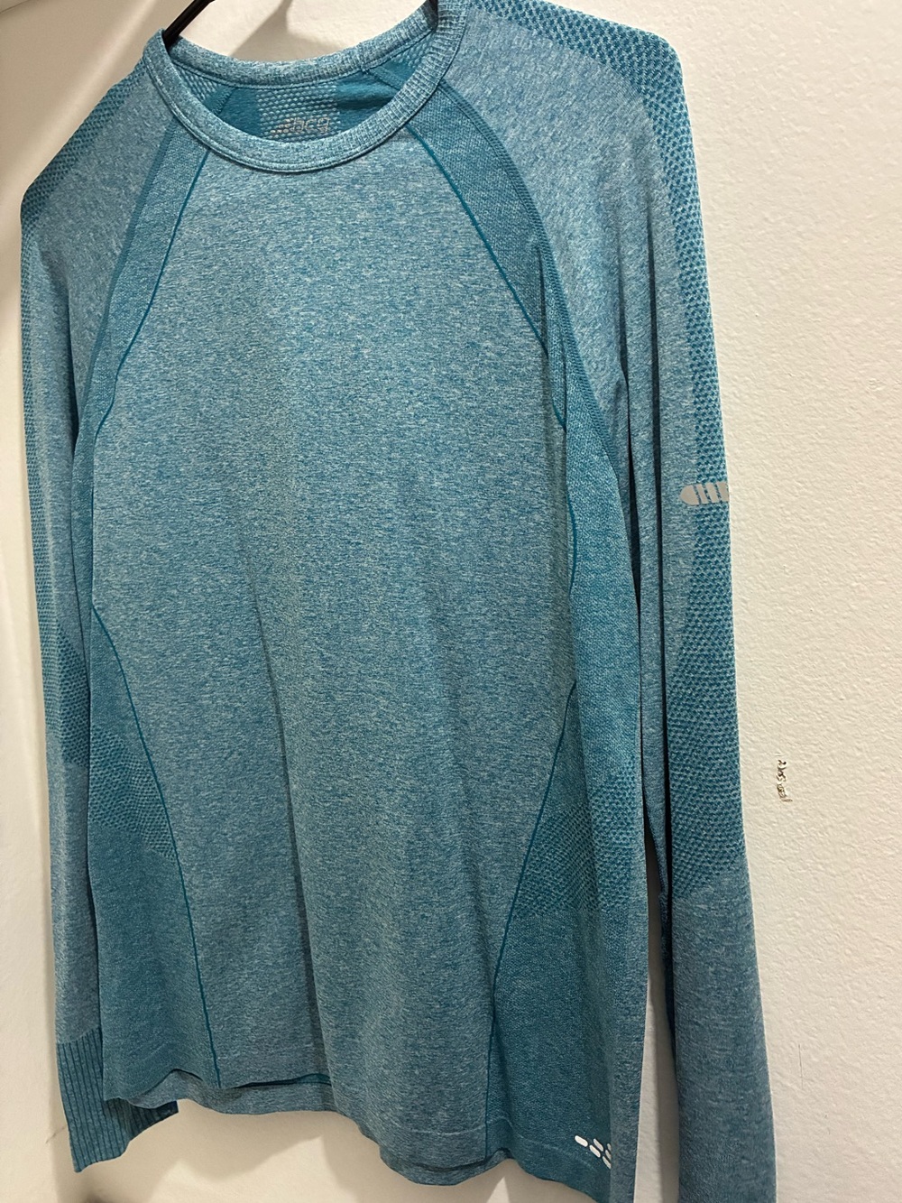 Teal Ribbed Performance Top